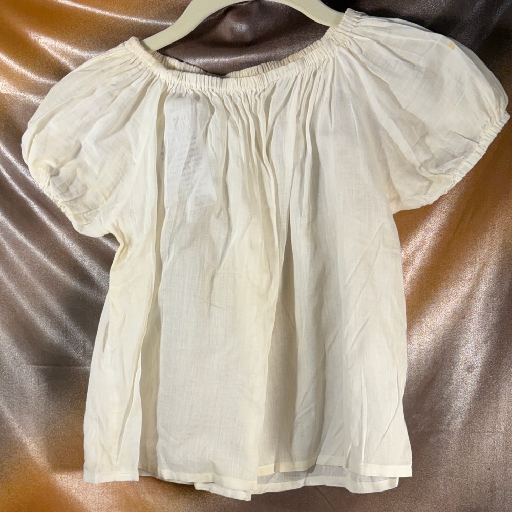 Vintage linen Cream child's Top 16” length 151